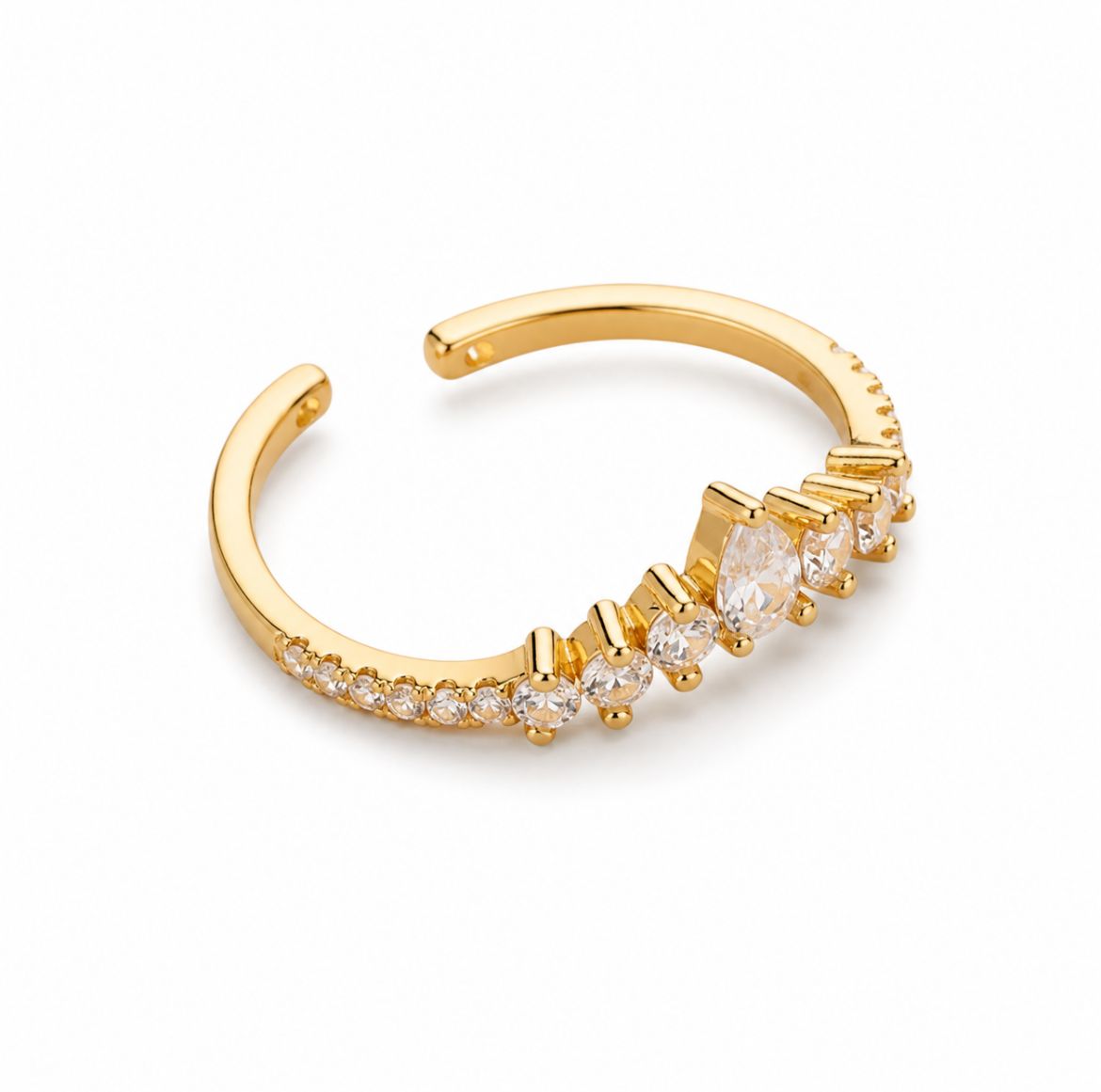 Anillo princesa ✨ | Acero inoxidable + Baño de Oro