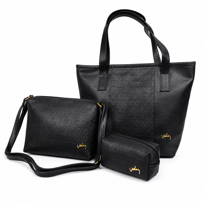 Set Bolso + Cartera + Cosmetiquera