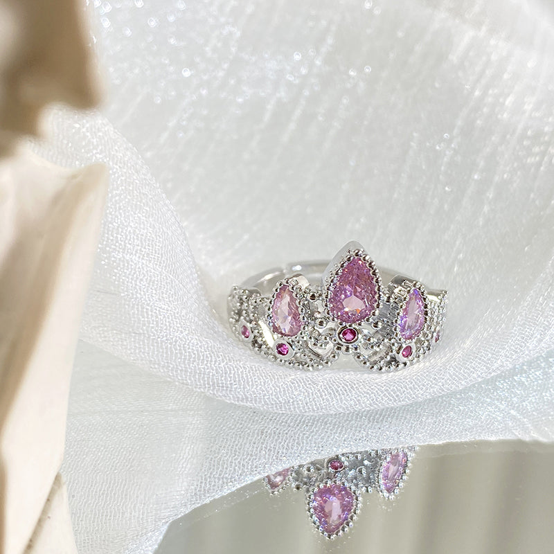 Anillo Corona Princesa Rapunzel | Acero inoxidable + Baño en Oro ✨