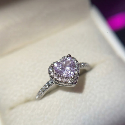 Anillo Corazón Ajustable 🤍 | Acero Quirúrgico + Baño de Oro