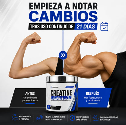 Creatina monohidratada 80 servicios