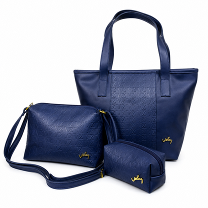 Set Bolso + Cartera + Cosmetiquera
