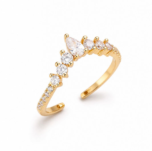 Anillo princesa ✨ |  Acero inoxidable + Baño de Oro